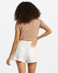 billabong, Day Tripper - Short à taille élastique pour Femme, SALT CRYSTAL (scs) Day Tripper - Elasticated Shorts for Women ABJNS00241