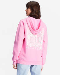 3 Wave Tribe Graphic Hoodie Pink ABJSF00374 Billabong