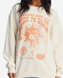 3 All Is One Graphic Crewneck Sweatshirt White ABJSF00378 Billabong