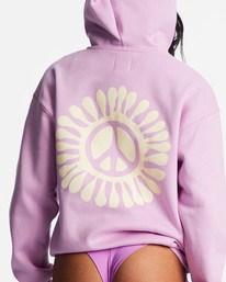 4 Peace Out Hoodie Purple ABJSF00389 Billabong