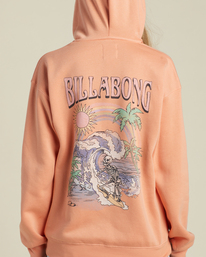 3 Rainbow Surf Pullover Hoodie Orange ABJSF00452 Billabong