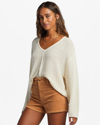 2 Every Day Pullover Sweater White ABJSW00198 Billabong