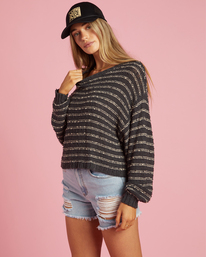 1 She's A Trip Crewneck Sweater Black ABJSW00201 Billabong