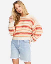 1 She's A Trip Crewneck Sweater Red ABJSW00201 Billabong
