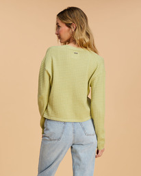 2 Point Her Out Cropped Cardigan Sweater Blue ABJSW00203 Billabong
