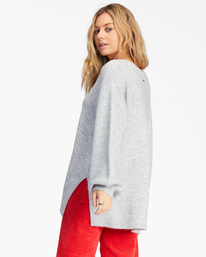 2 Sol Chasing Tunic Sweater Grey ABJSW00207 Billabong