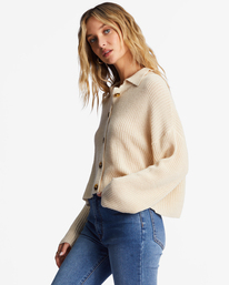 1 Stay Current Cozy Sweater White ABJSW00226 Billabong