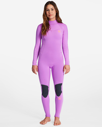 0 3/2mm Synergy 2022 - Back Zip Wetsuit for Women Purple ABJW100132 Billabong