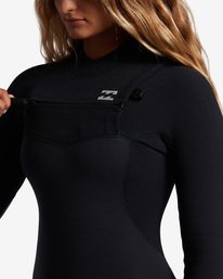 3 3/2 Furnace Comp Chest Zip Wetsuit Black ABJW100146 Billabong