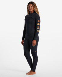 1 3/2 Salty Dayz Natural Chest Zip Wetsuit Black ABJW100160 Billabong
