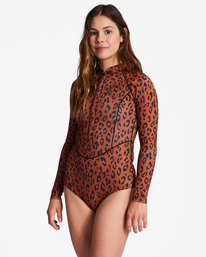 1 1/1mm Salty Dayz - Long Sleeve Springsuit for Women Orange ABJW400106 Billabong