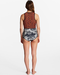 billabong, 1/1mm Sol Sista - Springsuit Long Jane court pour Femme, SPOTTED (nny6) 1/1mm Sol Sista - Short Jane Springsuit for Women ABJW500101