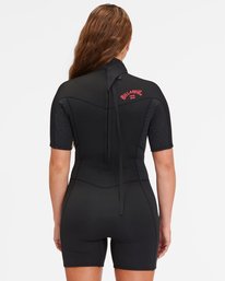 2 2/2mm Synergy - Kurzärmliger Back-Zip-Springsuit für Frauen Schwarz ABJW500106 Billabong