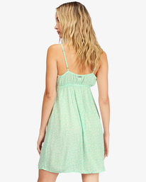 2 Feelin Blue Mini Slip Dress Green ABJWD00249 Billabong