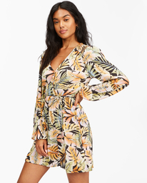 1 Spring Romance Mini Wrap Dress Black ABJWD00354 Billabong
