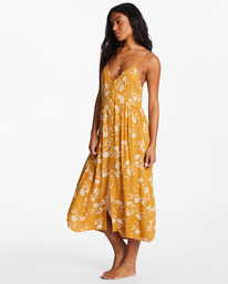 1 Venice Babe Midi Slip Dress Yellow ABJWD00355 Billabong
