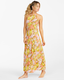 1 Retro Romance Halter Dress Green ABJWD00365 Billabong