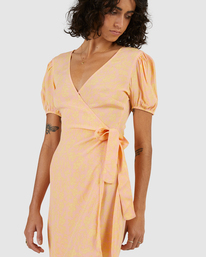 5 Hot Tropics Wrap Mini Dress  ABJWD00413 Billabong