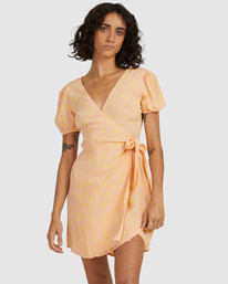 1 Hot Tropics Wrap Mini Dress  ABJWD00413 Billabong