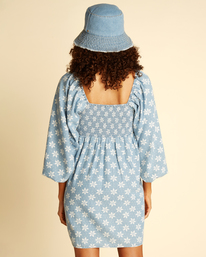 2 Wrangler Just A Dream Babydoll Dress Blue ABJWD00453 Billabong