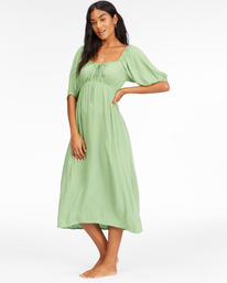 2 True Romance Midi Dress Green ABJWD00478 Billabong