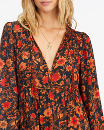 2 Hearts Desire Long Sleeve Mini Dress Black ABJWD00507 Billabong