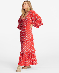 2 Time After Time - Robe longue pour Femme Rouge ABJWD00508 Billabong