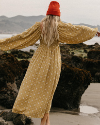 0 Better Days Long Sleeve Midi Dress Multicolor ABJWD00509 Billabong