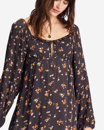 5 Better Days Long Sleeve Midi Dress Black ABJWD00509 Billabong