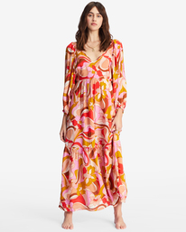 1 Pretty Groovy - Maxi-jurk voor Dames Multicolor ABJWD00516 Billabong