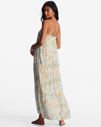billabong, Distant Shores - Vestido midi para Mulher, PURE AQUA (bfd0) Distant Shores - Midi Dress for Women ABJWD00532