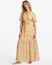 1 Spellbound - Vestido maxi para Mulher Amarelo ABJWD00533 Billabong