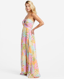 3 So Groovy - Halter Maxi Dress for Women White ABJWD00548 Billabong