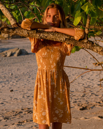 0 Paradise Days Mini Dress Yellow ABJWD00555 Billabong