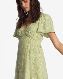 3 Jet Set - Vestido de Longitud Media para Mujer Verde ABJWD00557 Billabong