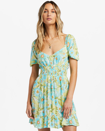 0 Something Pretty - Vestido Mini para Mujer Azul ABJWD00572 Billabong