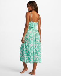 1 Rebel Heart - Midi Slip Dress for Women Green ABJWD00582 Billabong