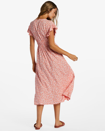 billabong, Picnic Date - Robe midi pour Femme, FLAMINGO (flm) PICNIC DATE ABJWD00593