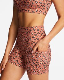 6 A/Div Summit 5 Bike Shorts Pink ABJWH00107 Billabong