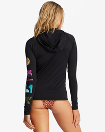 2 A/DIV UPF 50 Long Sleeve Hooded Rashguard Black ABJWR00226 Billabong