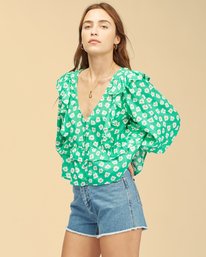 3 Wrangler Romance Me Top Green ABJWT00236 Billabong