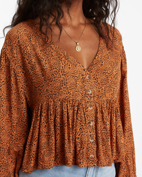 4 Easy Street Long Sleeve Blouse Multicolor ABJWT00255 Billabong
