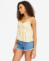 3 Hey There Cropped Cami Top Yellow ABJWT00263 Billabong