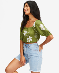 3 Sun City Crop Top Green ABJWT00272 Billabong