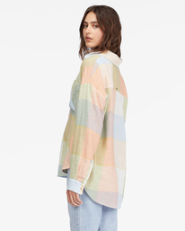2 Easy Breezy Long Sleeve Button-Up Shirt Multicolor ABJWT00358 Billabong