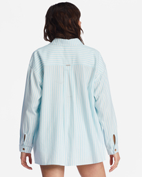 billabong, In The Tide Road Trippin - Overhemd met Lange Mouwen voor Dames, LIT SKIES (bek0) In The Tide Road Trippin - Long Sleeve Shirt for Women ABJWT00382