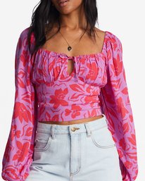 5 On Your Mind Crop Top Purple ABJWT00385 Billabong