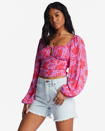 4 On Your Mind Crop Top Purple ABJWT00385 Billabong