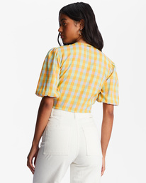 billabong, As You Wish - Top com laço à frente para Mulher, MULTI (mul) As You Wish - Tie-Front Top for Women ABJWT00396