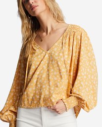 4 Late Night - Blusa para Mulher Amarelo ABJWT00407 Billabong